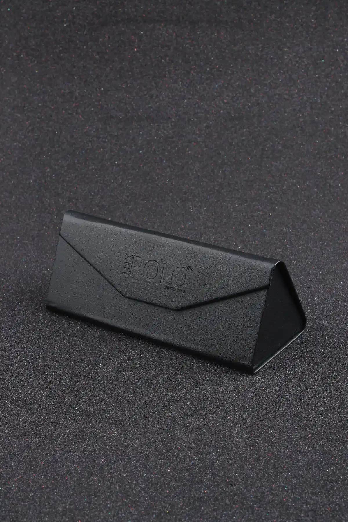 Genel Markalar Siyah Deri Mıknatıslı Gözlük Kutusu Şıklık ve Fonksiyonellik Sunar