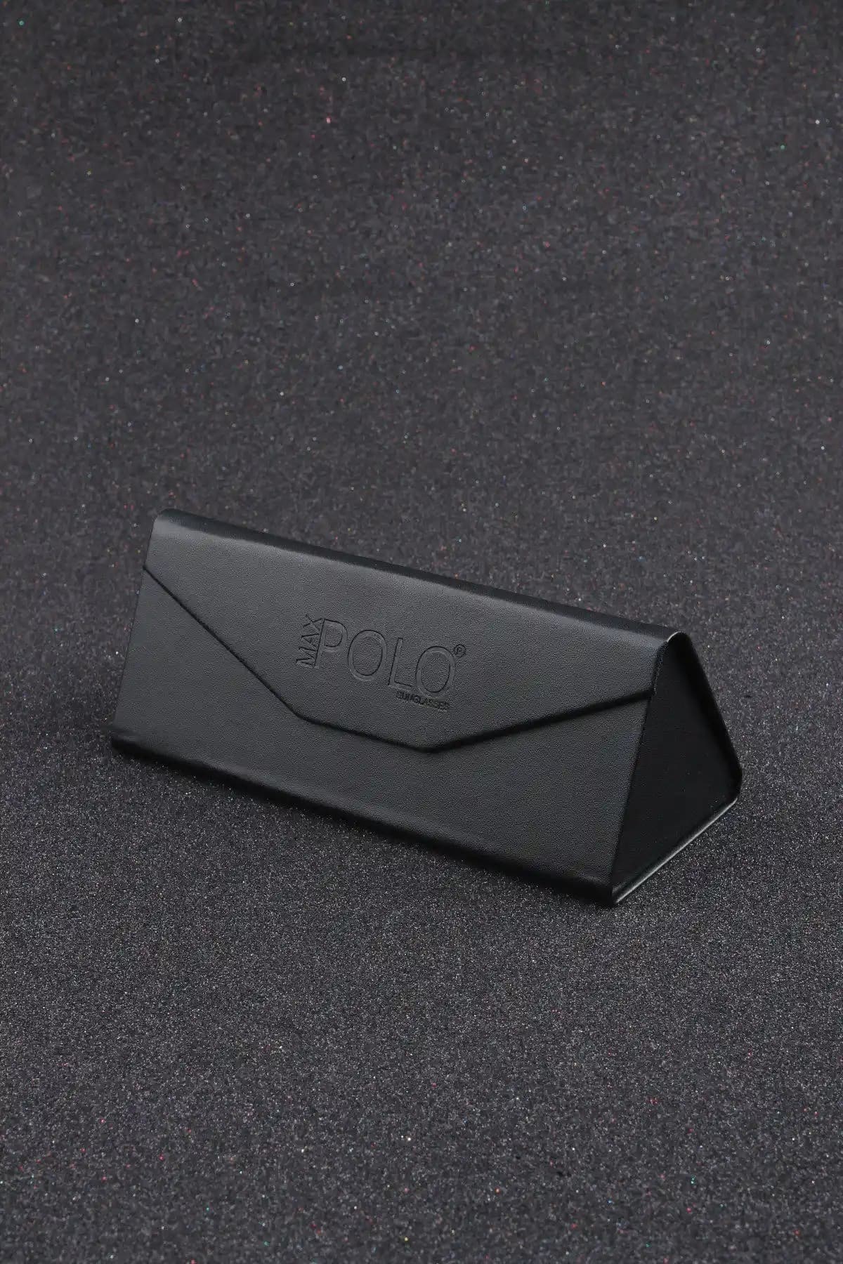 Genel Markalar Siyah Deri Mıknatıslı Gözlük Kutusu Şıklık ve Fonksiyonellik Sunar