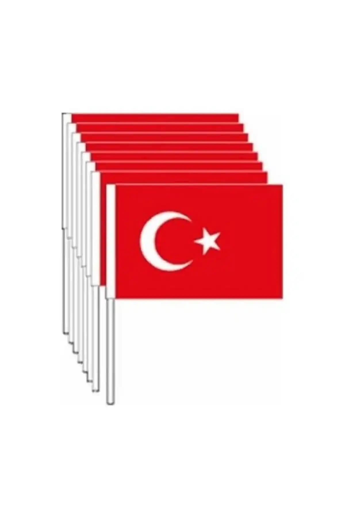 Genel Markalar tarafından üretilen 100 adetlik normal çıtalı Türk bayrağı detayları
