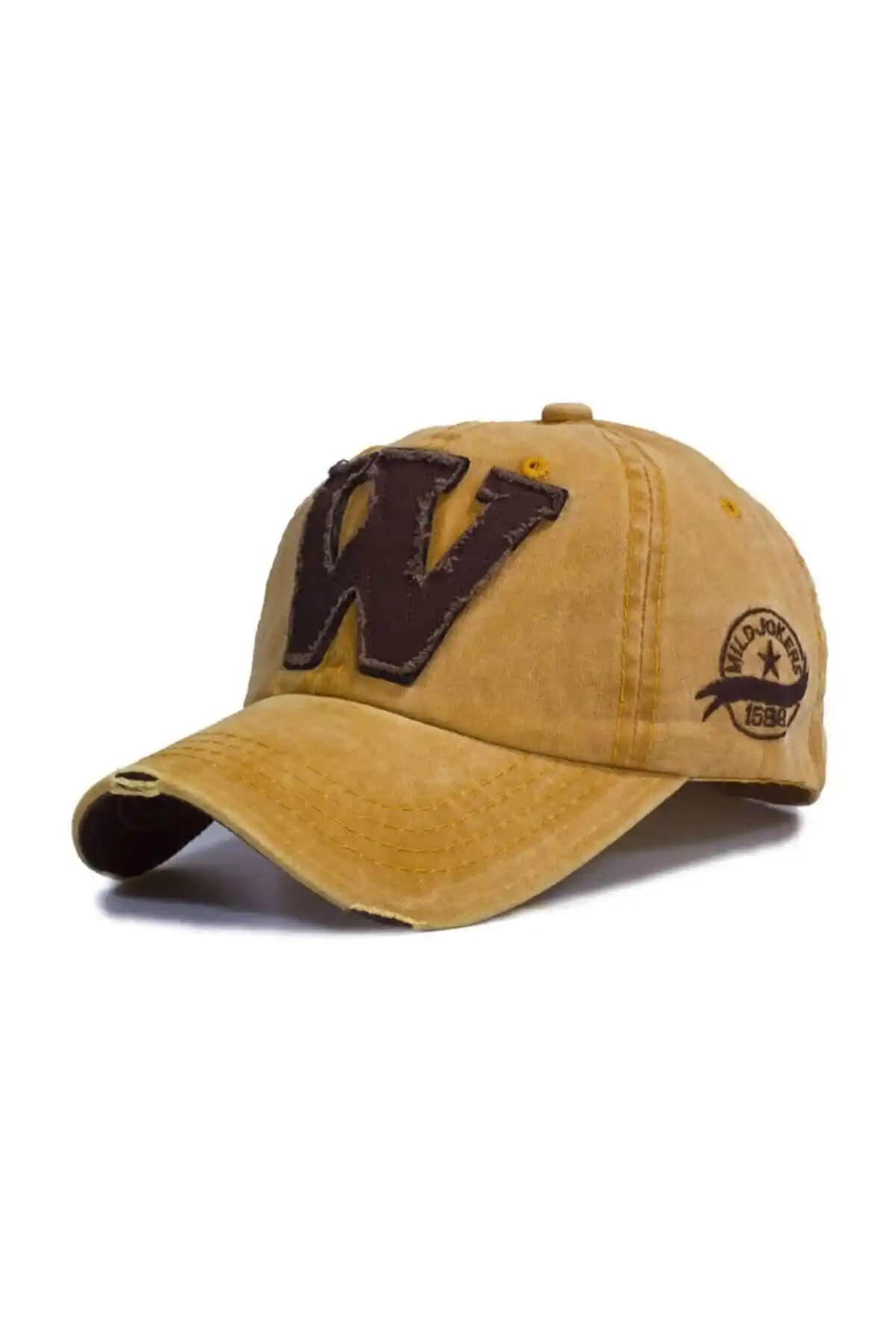 Genel Markalar W Model Eskitme Sarı Şapka: Modern ve Vintage Tarzın Buluşması