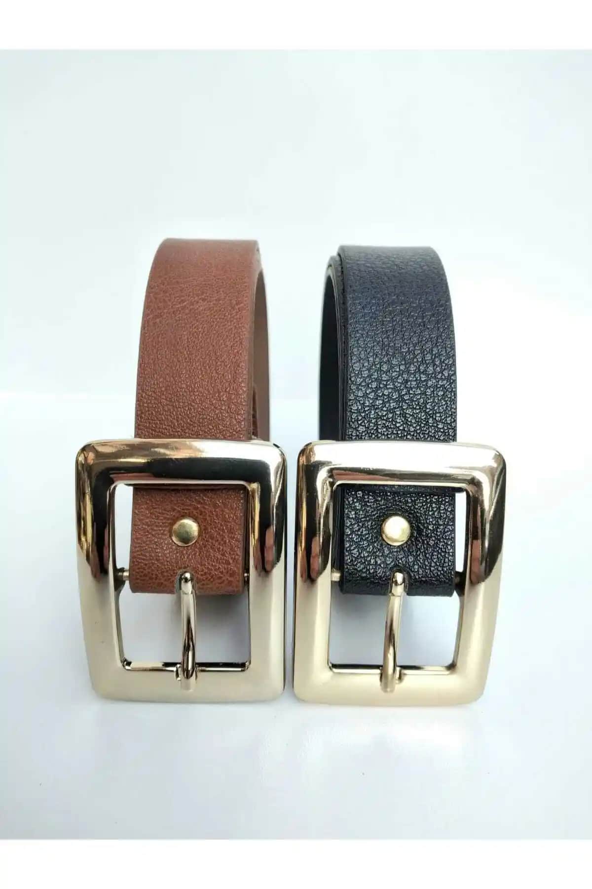 Gradelli Kadın Kemer Seti Siyah ve Taba Renklerle Şıklık ve Fonksiyonellik Sunar