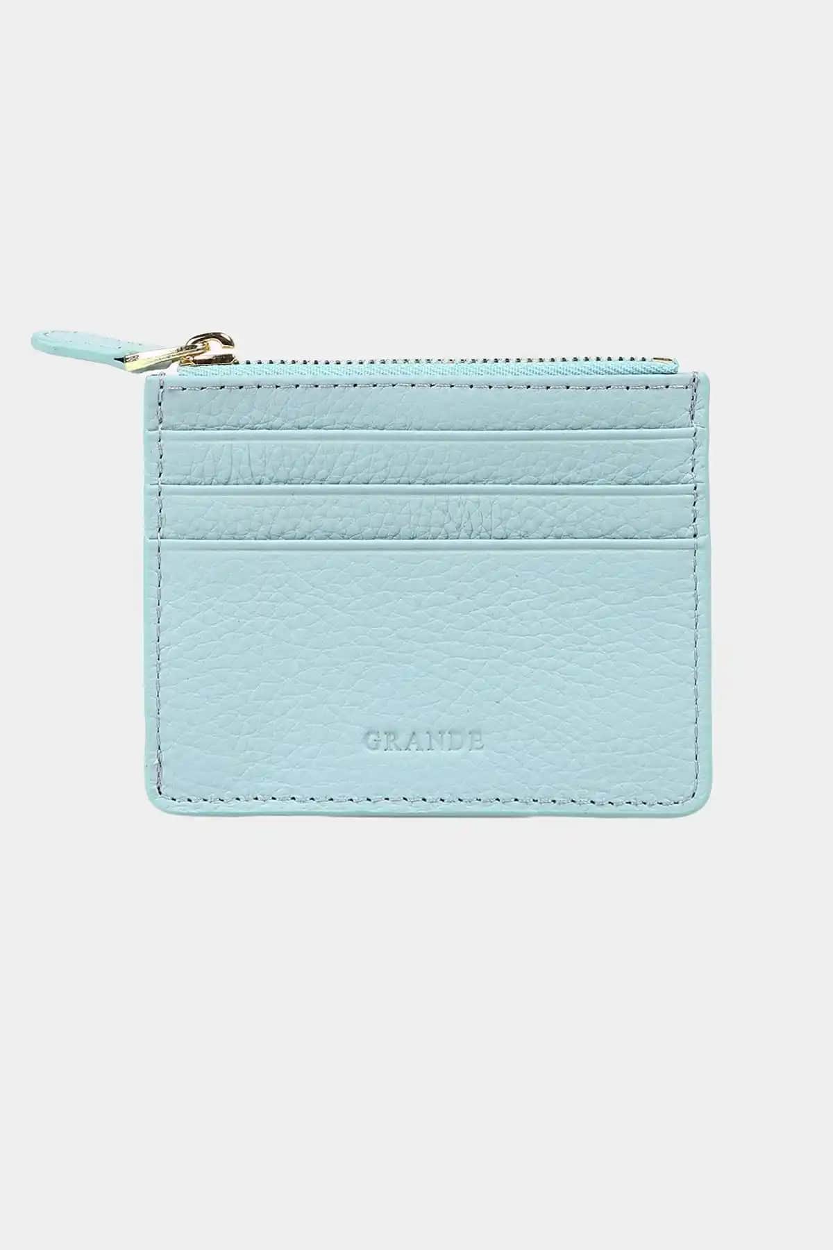 Grande 3603 Hakiki Deri Bozuk Para Hazneli Fermuarlı Kadın Erkek Cüzdanı