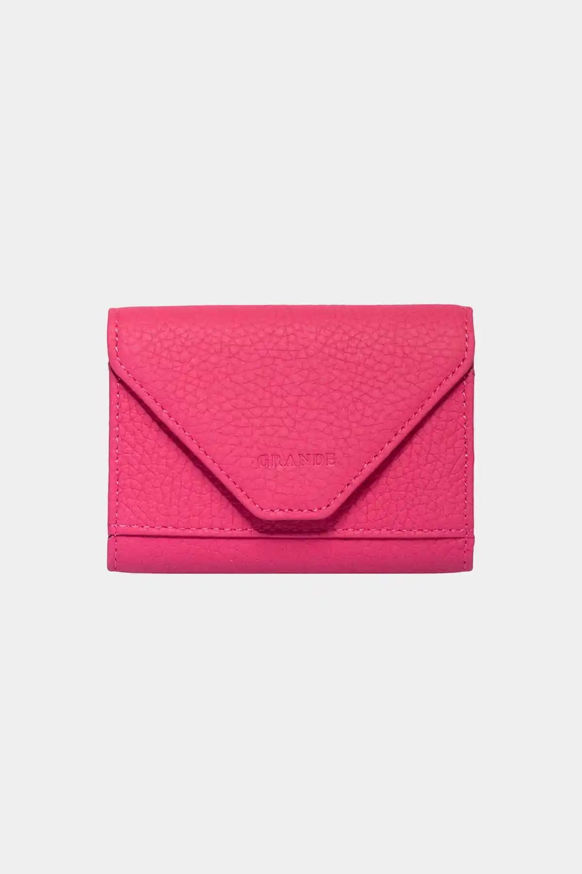 Grande 3639 Hakiki Deri Unisex Mıknatıslı Akordiyon Cüzdan Günlük Kullanım için