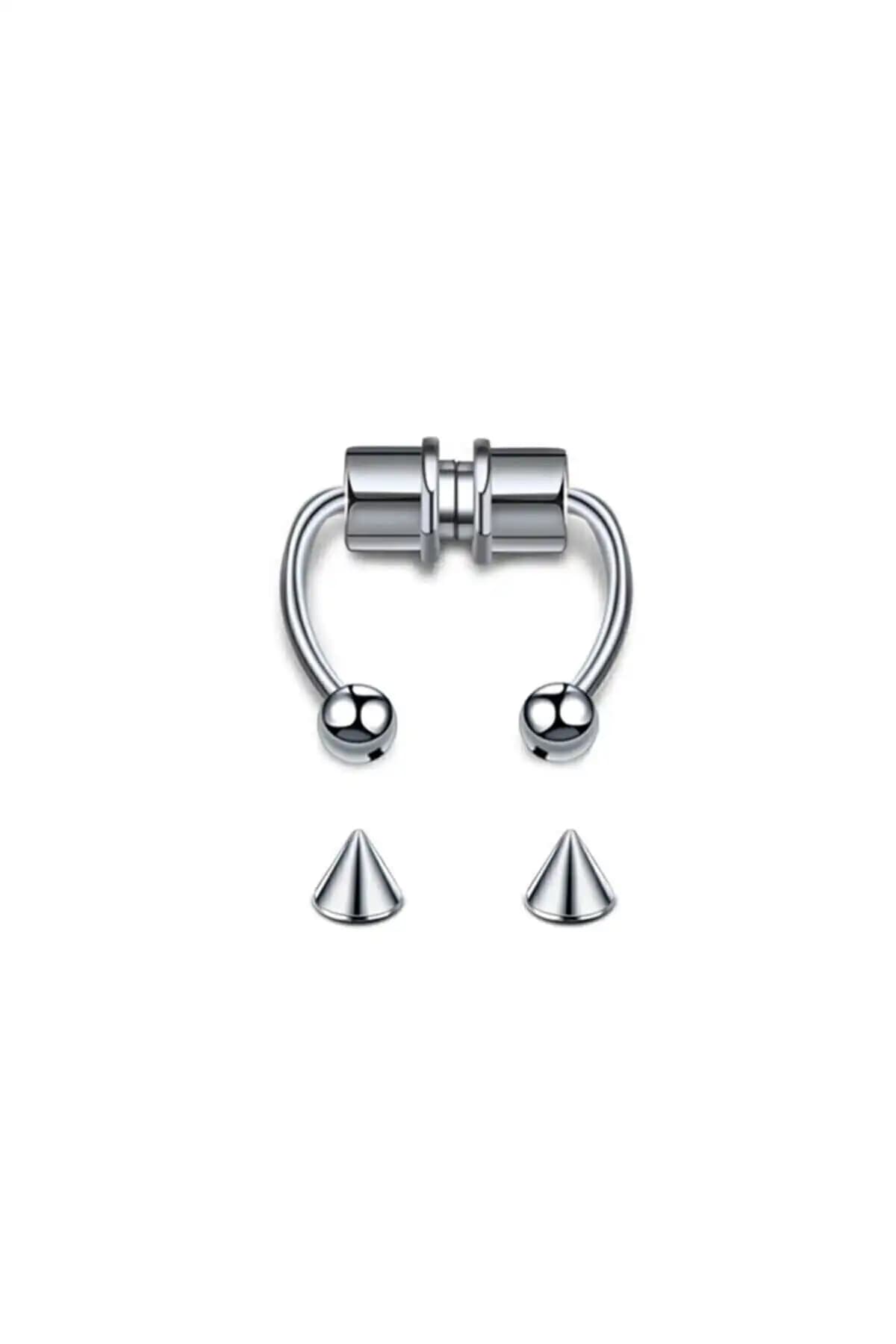 Gri Paslanmaz Çelik Mıknatıslı Fake Septum Piercing İncelemesi ve Kullanım İpuçları