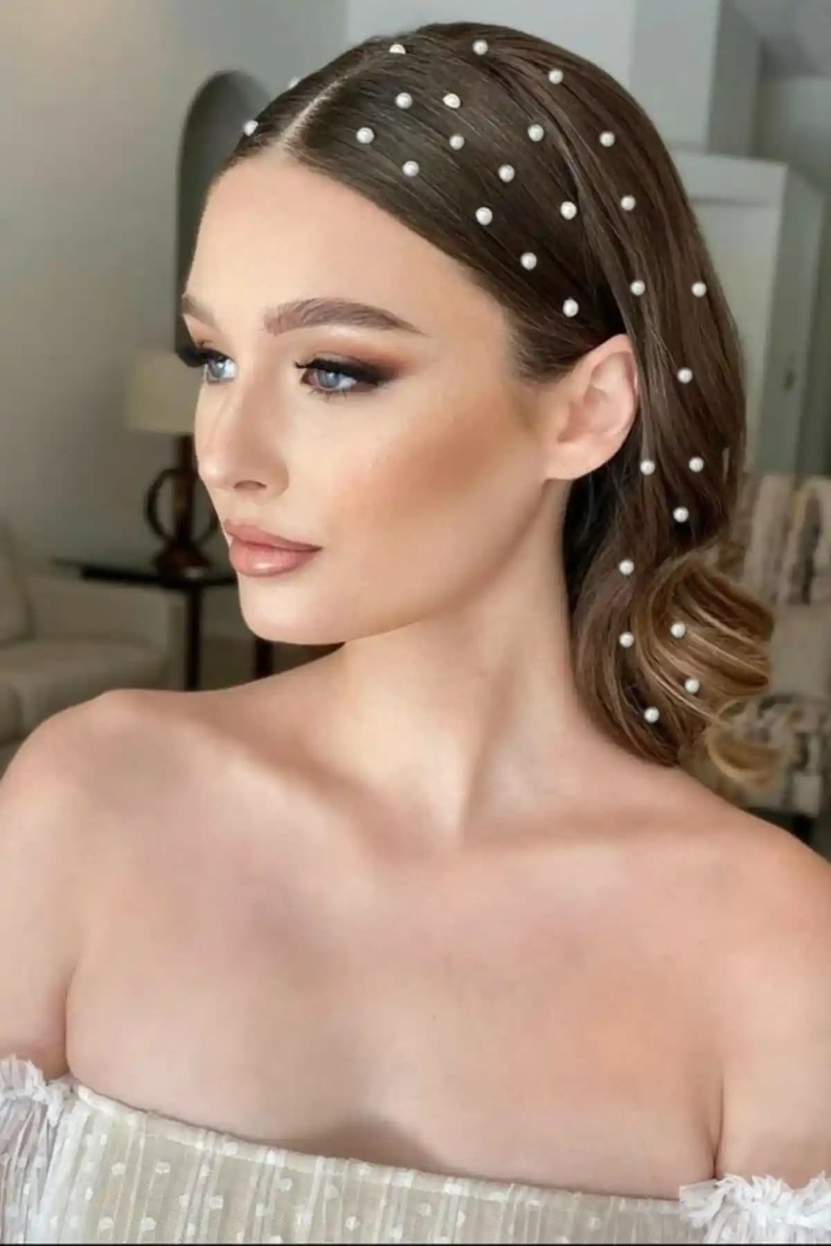 H&E DESIGN Incili Sticker Seti: Saç, Yüz ve Vücut İçin Dayanıklı Estetik Yapışkanlar