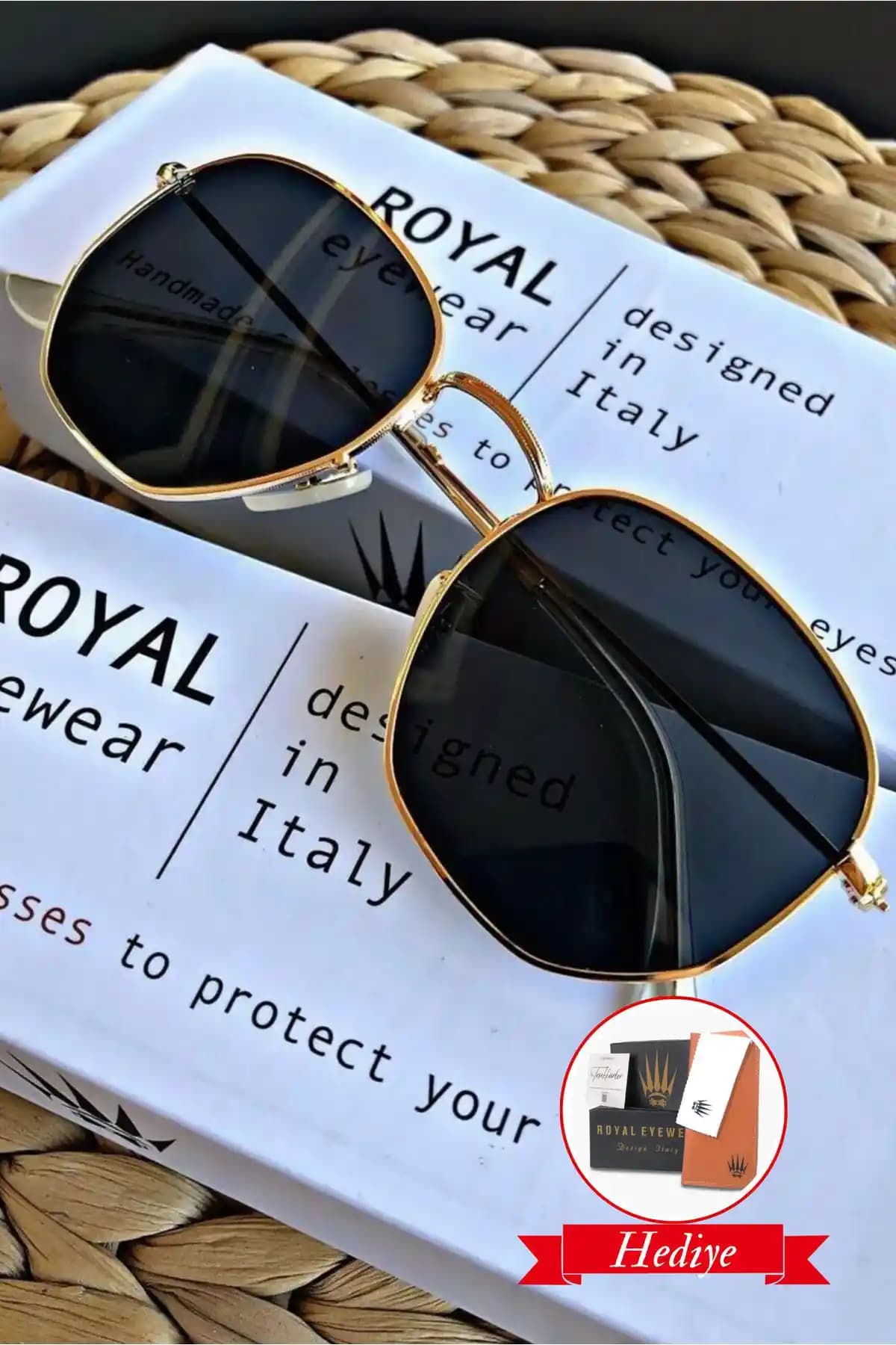 Hexa Round Unisex Güneş Gözlüğü Modern Tasarım ve Yüksek Koruma Özellikleriyle