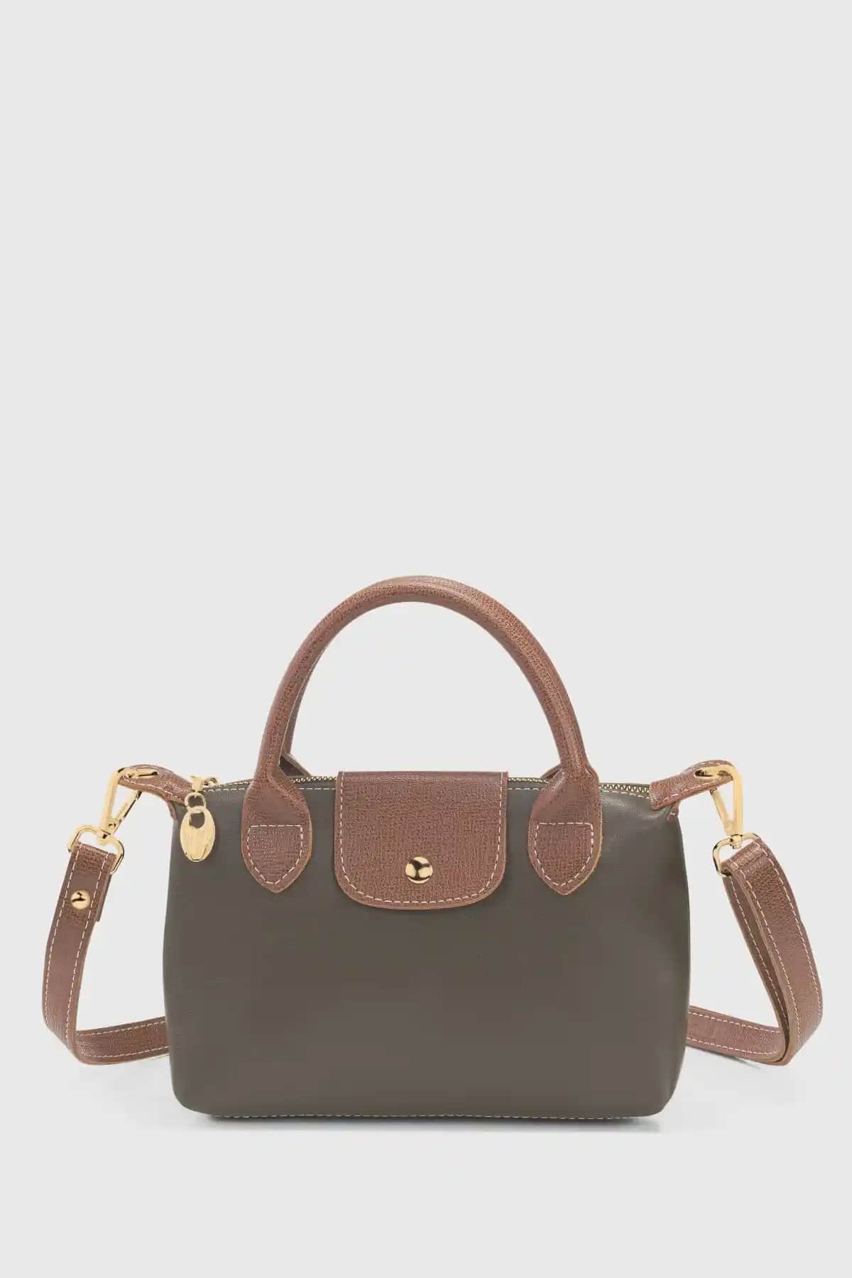 Housebags Haki Çok Yönlü PU Deri Çanta Günlük Kullanım İçin Dayanıklı ve Şık Tasarım