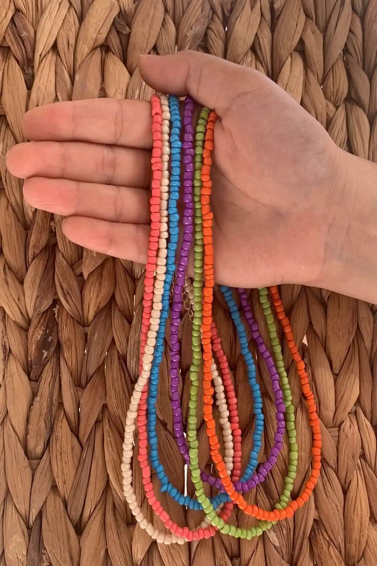 İsabella Accessories Otantik Yaz Boncuk Kolye Seti Şık ve Enerjik Yaz Aksesuarları