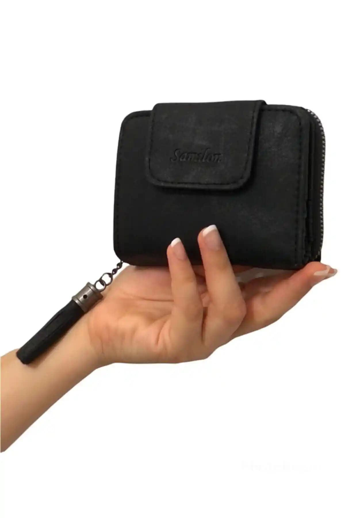 Kadın Siyah Cüzdan ve El Çantası: Modern ve Şık Tasarım ile Günlük Kullanım İçin Uygun