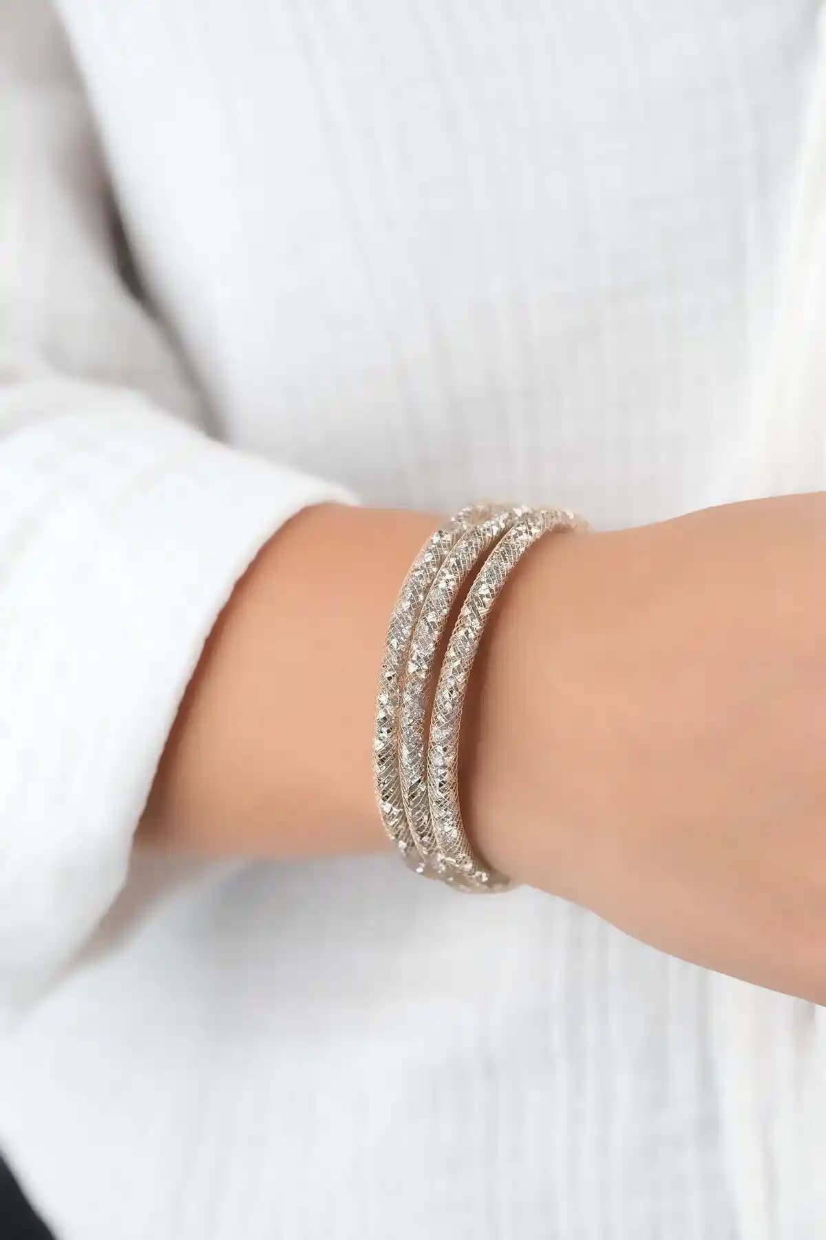 Kadınlar İçin Çok Fonksiyonlu Zirkon Taşlı Altın Renkli Takı Seti