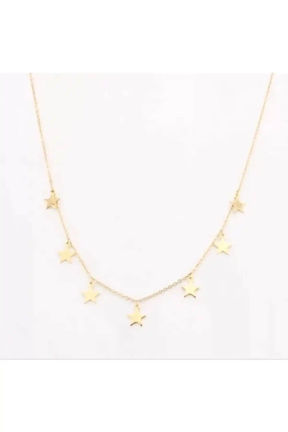 Kadınlar İçin Modern ve Zarif Gold Kaplama Yıldız Detaylı Kolye Ürün İncelemesi