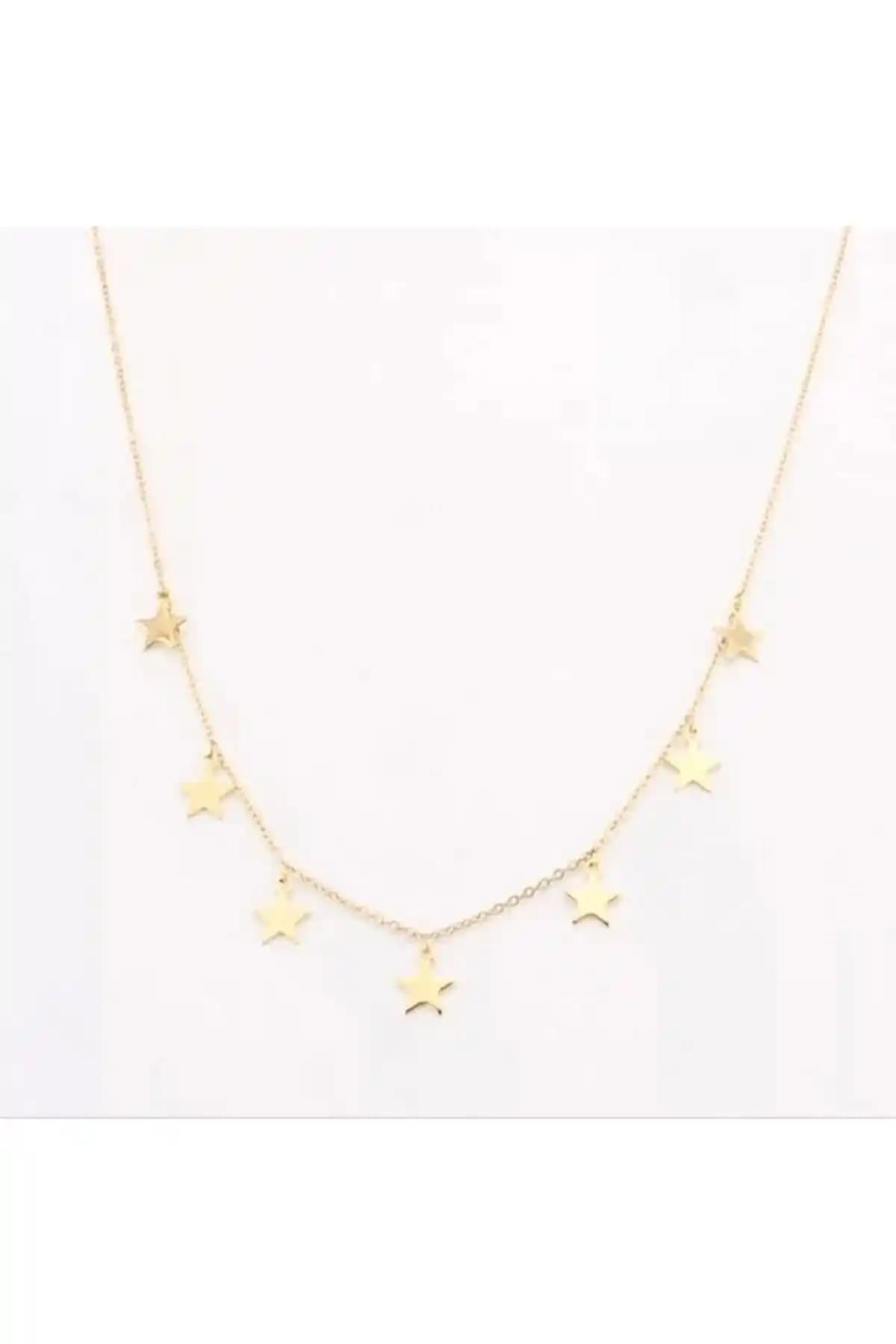 Kadınlar İçin Modern ve Zarif Gold Kaplama Yıldız Detaylı Kolye Ürün İncelemesi