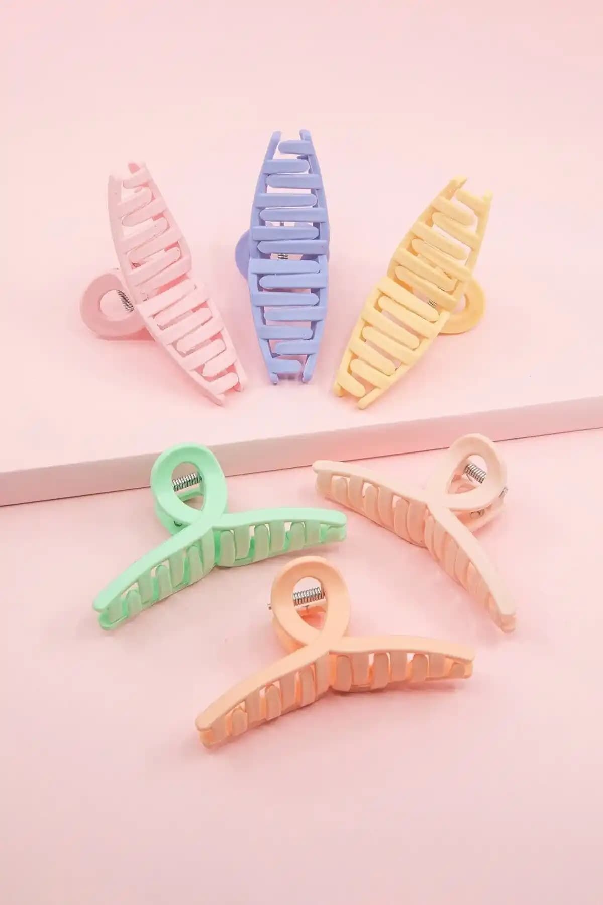 Kadınlar İçin Renkli Fiyonk Mandal Saç Tokası Seti Günlük ve Şık Kullanım İçin