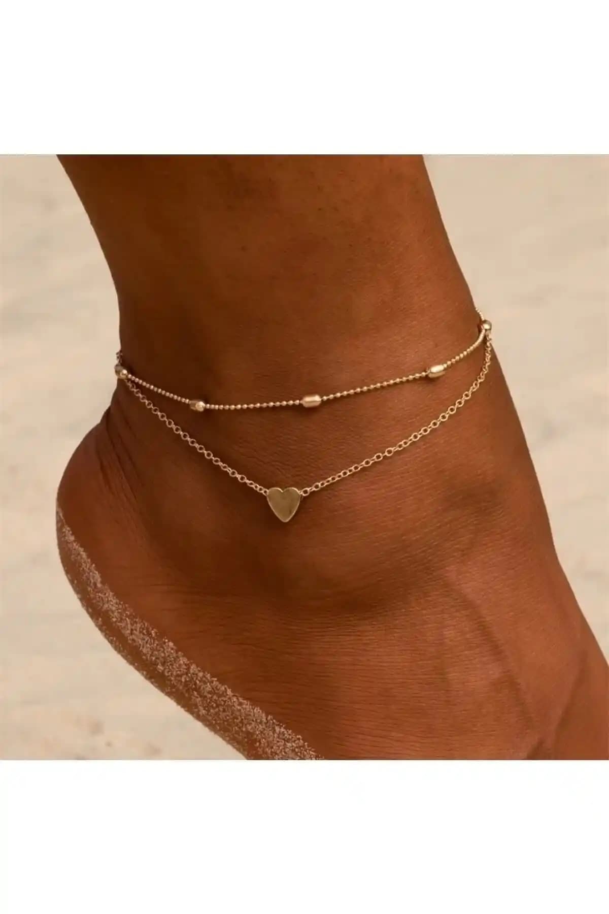 Kadınlar İçin Zarif ve Dayanıklı Altın Kaplamalı Halhal Modelleri