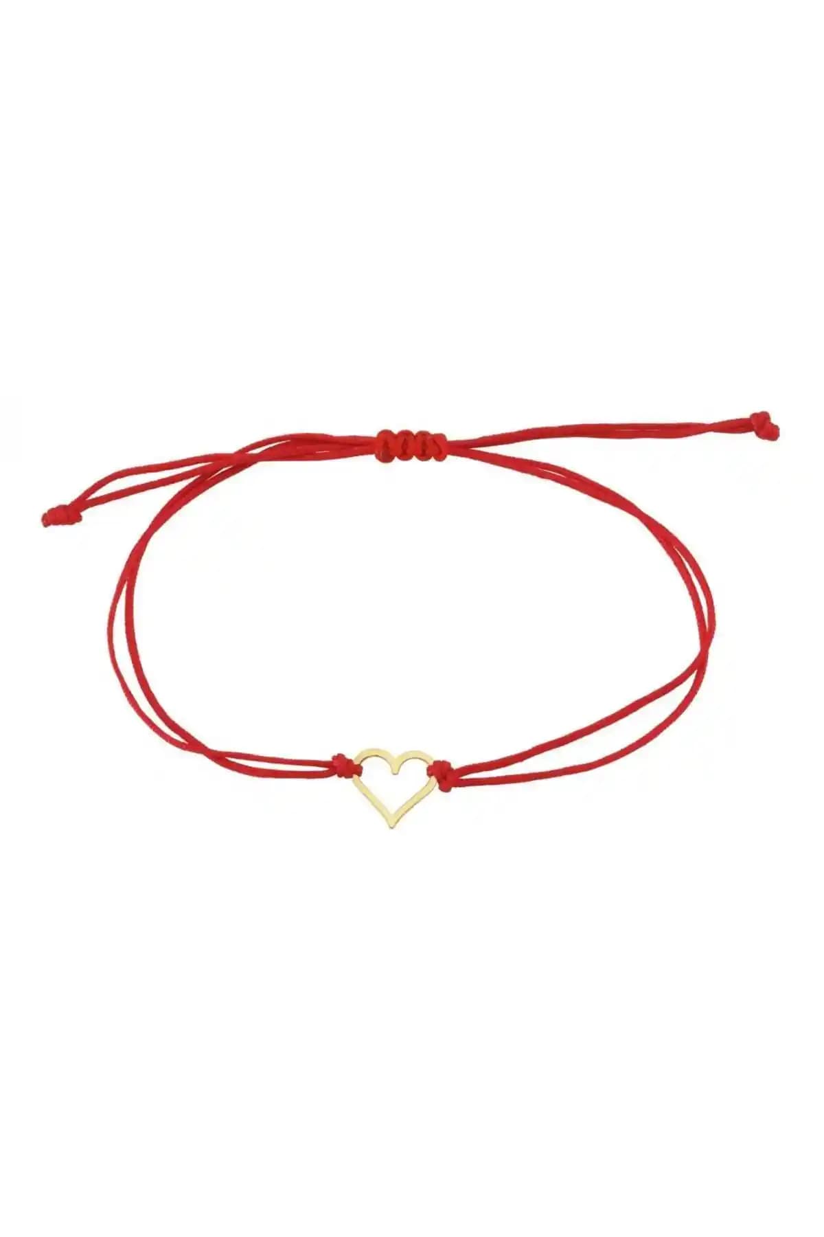 Koçak 14 Ayar Kalp Figürlü İpli Altın Bileklik: Zarif ve Anlamlı Takı Seçeneği
