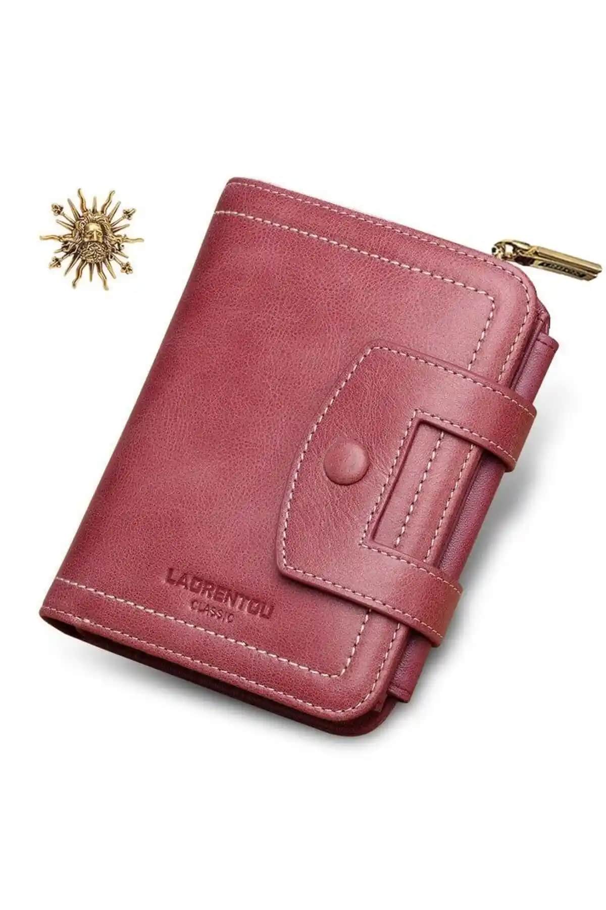 Laorentou Cucinelli Hakiki Deri Kan Cüzdanı: Şık ve İşlevsel Günlük Kullanım İçin