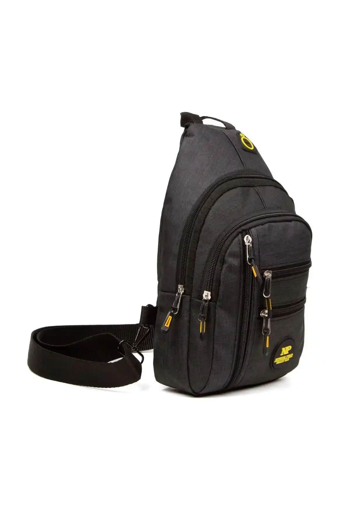 Linatigers Unisex Siyah Su Geçirmez Omuz Çantası Teknolojik Özelliklerle Şık Tasarım