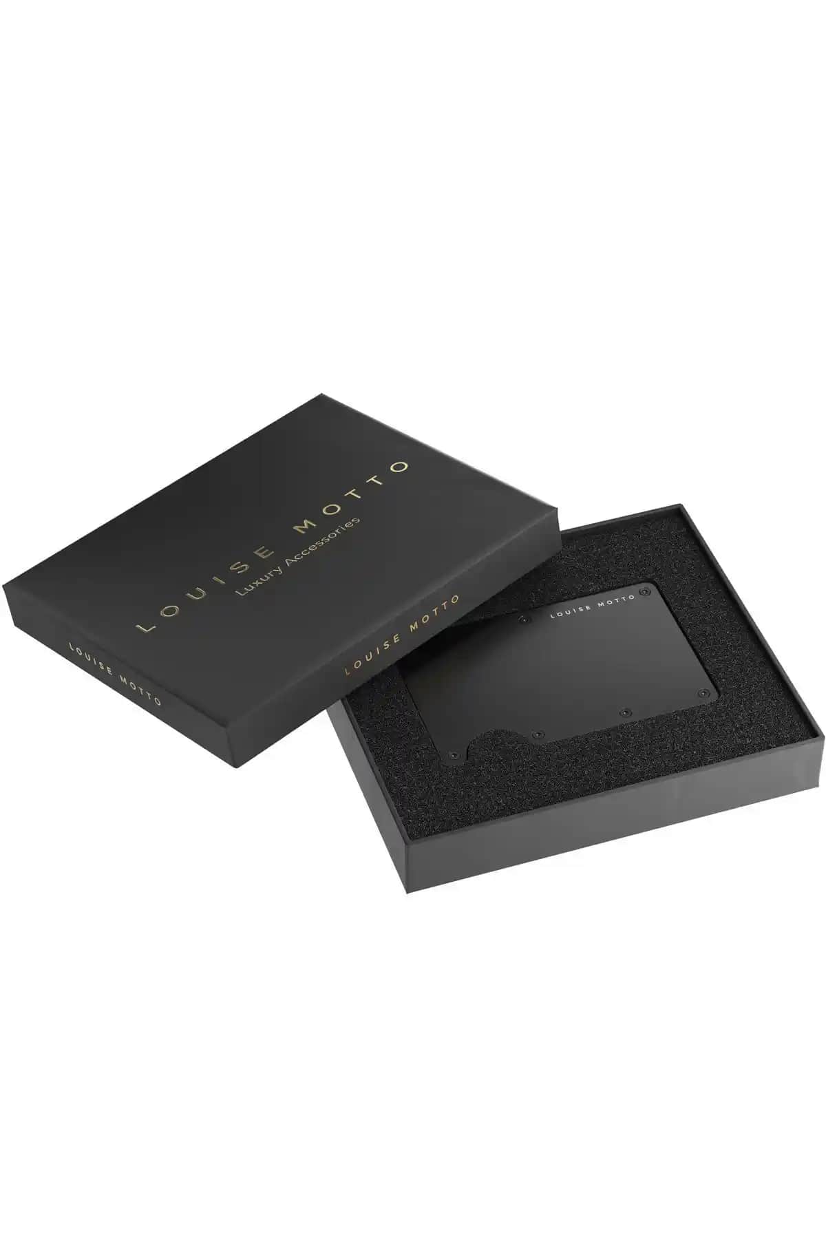 Louise Motto Cardx Burano Clips Minimalist Metal Cüzdan ve Kartlık Çözümü