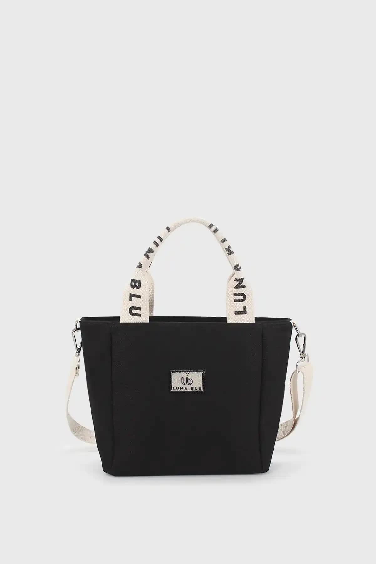 LunaBlu Kadın Mini Kanvas Tote Çanta Şıklık ve Fonksiyonelliğin Birleşimi