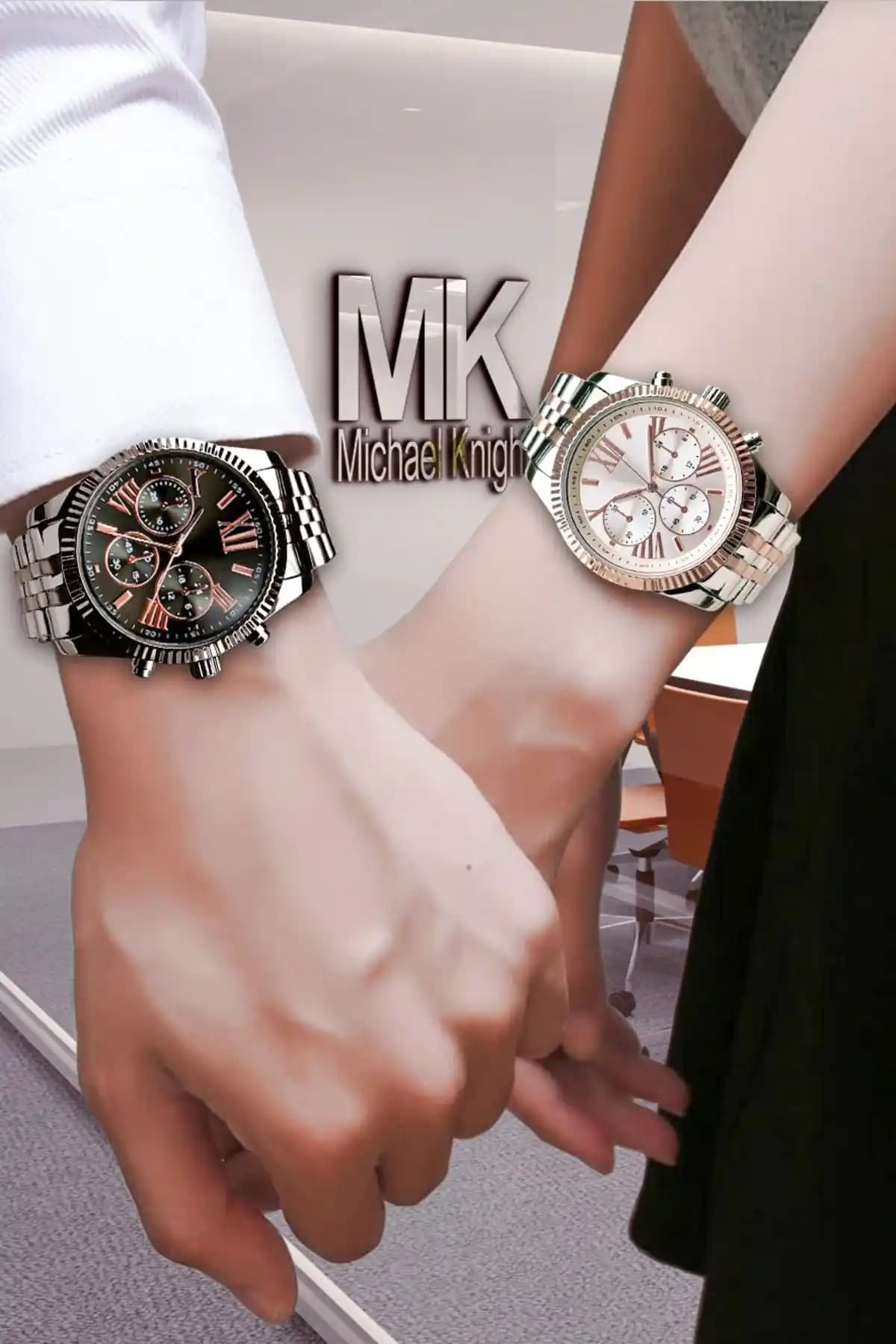 Michael Knight Sevgili Çift Kol Saati: Şıklık ve Dayanıklılığı Bir Arada Sunan Modern Tasarım