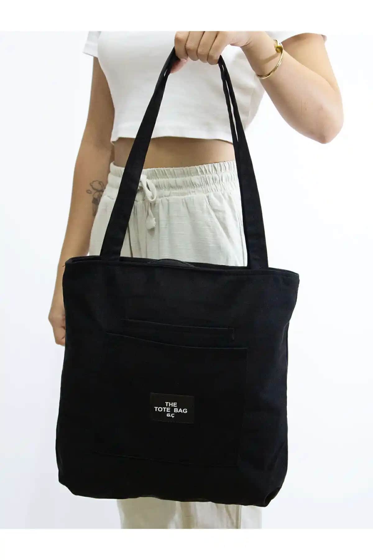 Midlemist Kadın Siyah Su Geçirmez Çok Bölmeli Hafif Günlük Çanta