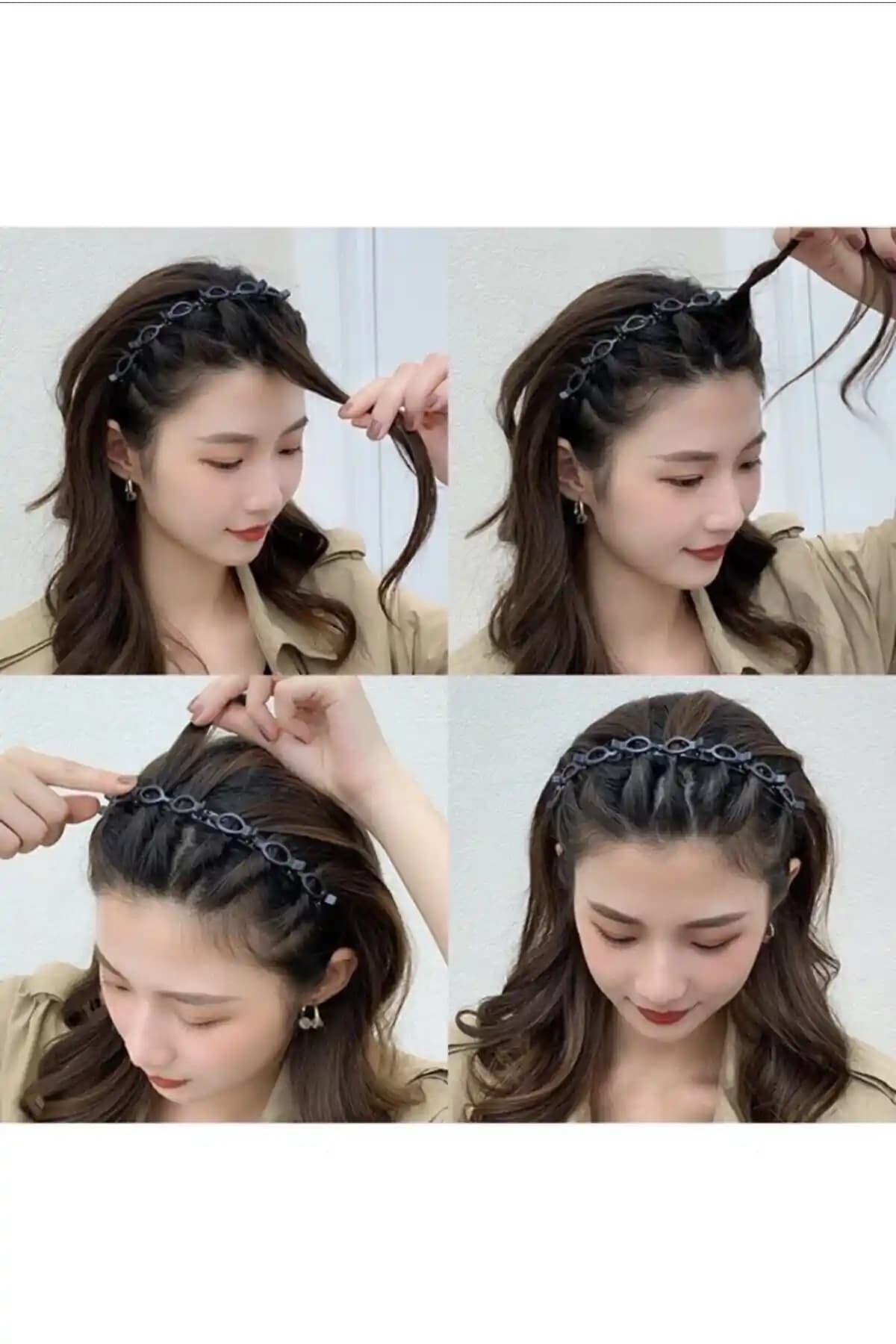 Modernist Siyah Saç Bükücü Taç: Şıklık ve Kullanışlılık Sunan Saç Aksesuarı