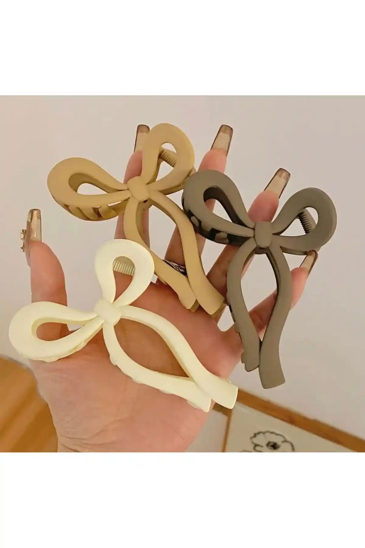 Monalisa Kadın 3'lü Kahverengi Tonlar Fiyonk Toka Seti Günlük ve Özel Kıyafetlerle Uyum Sağlar