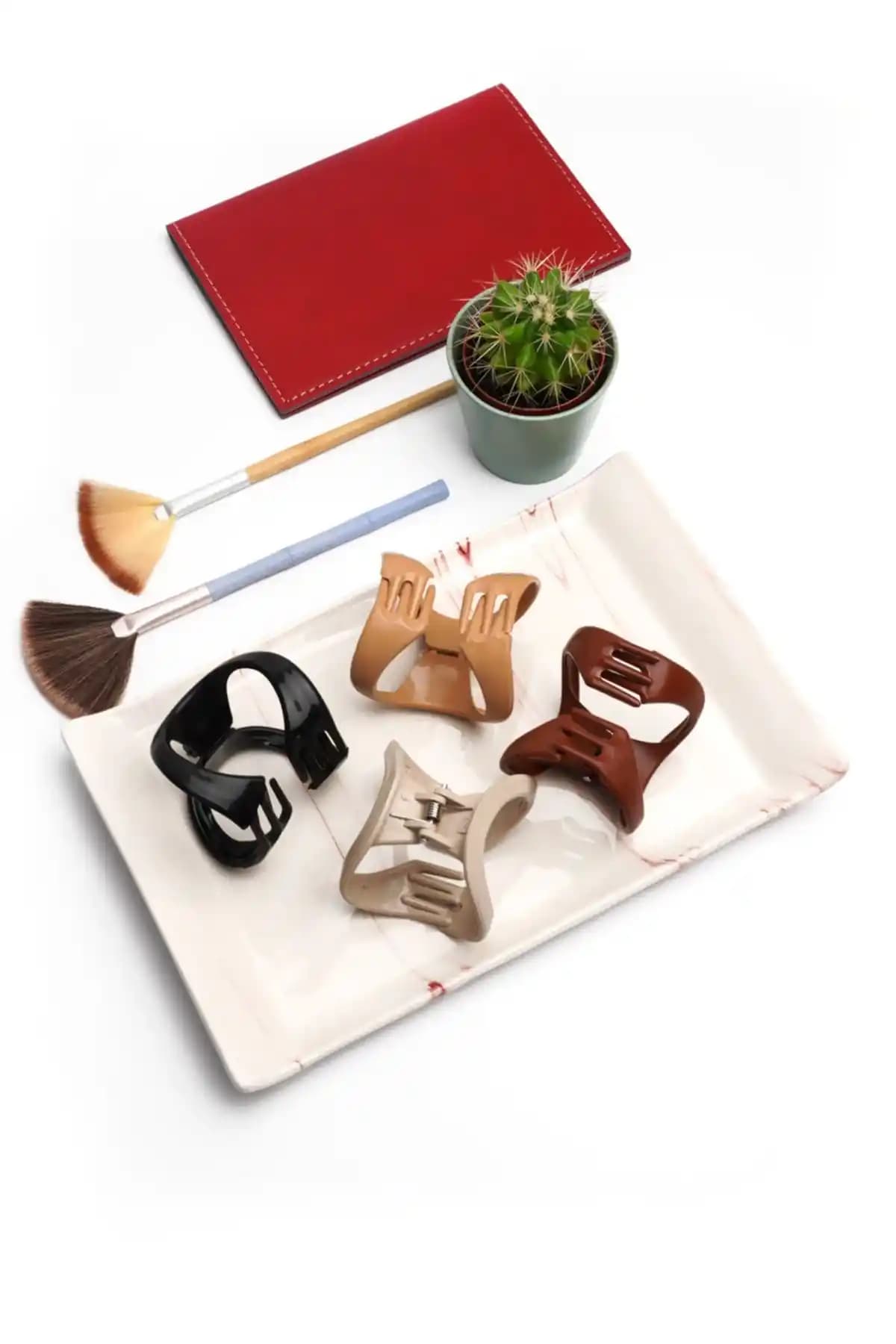 Monalisa Kadın 4'lü Mandal Toka Seti Soft Renkler ve Günlük Kullanım İçin Uygun