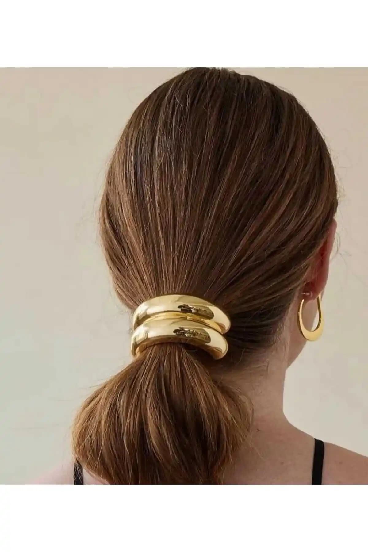 Monalisa Kadın Lastikli Toka Gold: Şık ve Pratik Saç Aksesuarı Tanıtımı ve Özellikleri