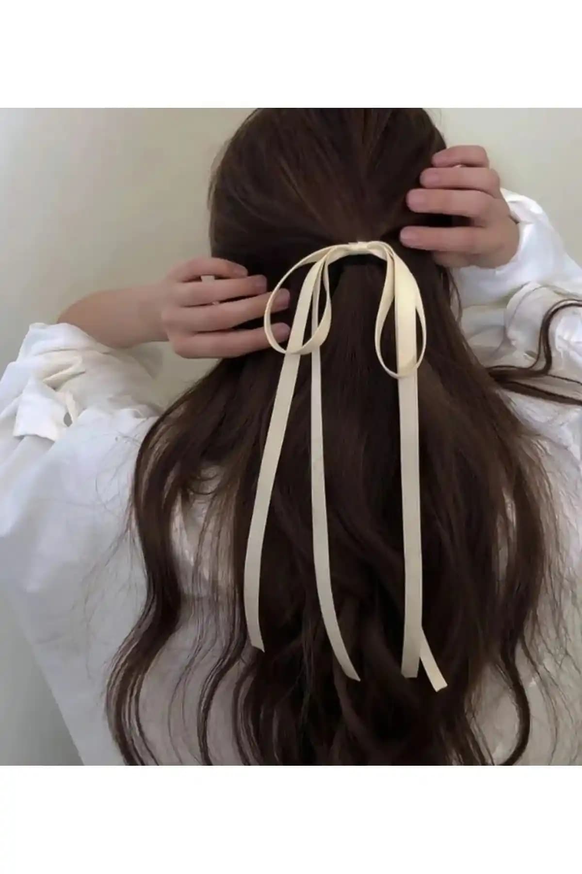 MutluBiDünya Kadın Vintage Krem Renkli Fiyonk Tokası Günlük Şıklık İçin Uygun