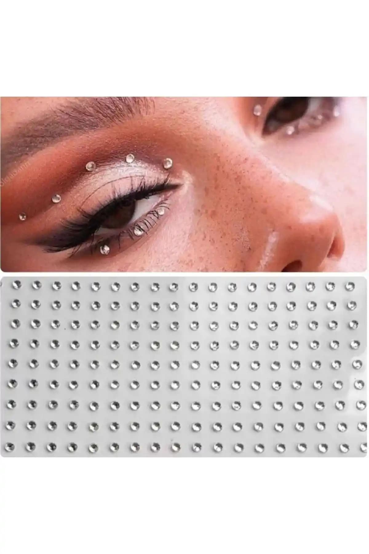 MutluBiDünya Vintage Yuvarlak Işıltılı Yüz ve Vücut Taşı Seti 100 Adet Türkiye Üretimi