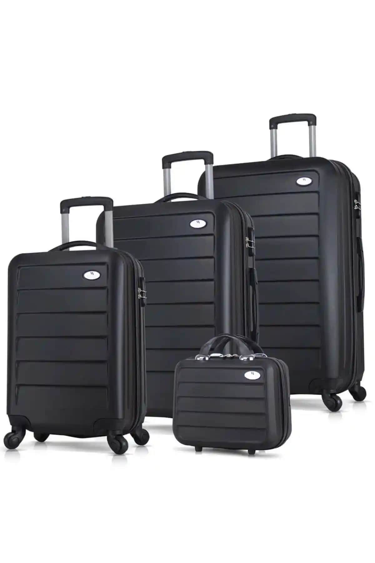 My Valice Ruby Abs Kabin ve Makyaj Çantası Seti Günlük ve Kısa Tatil Seyahatleri İçin