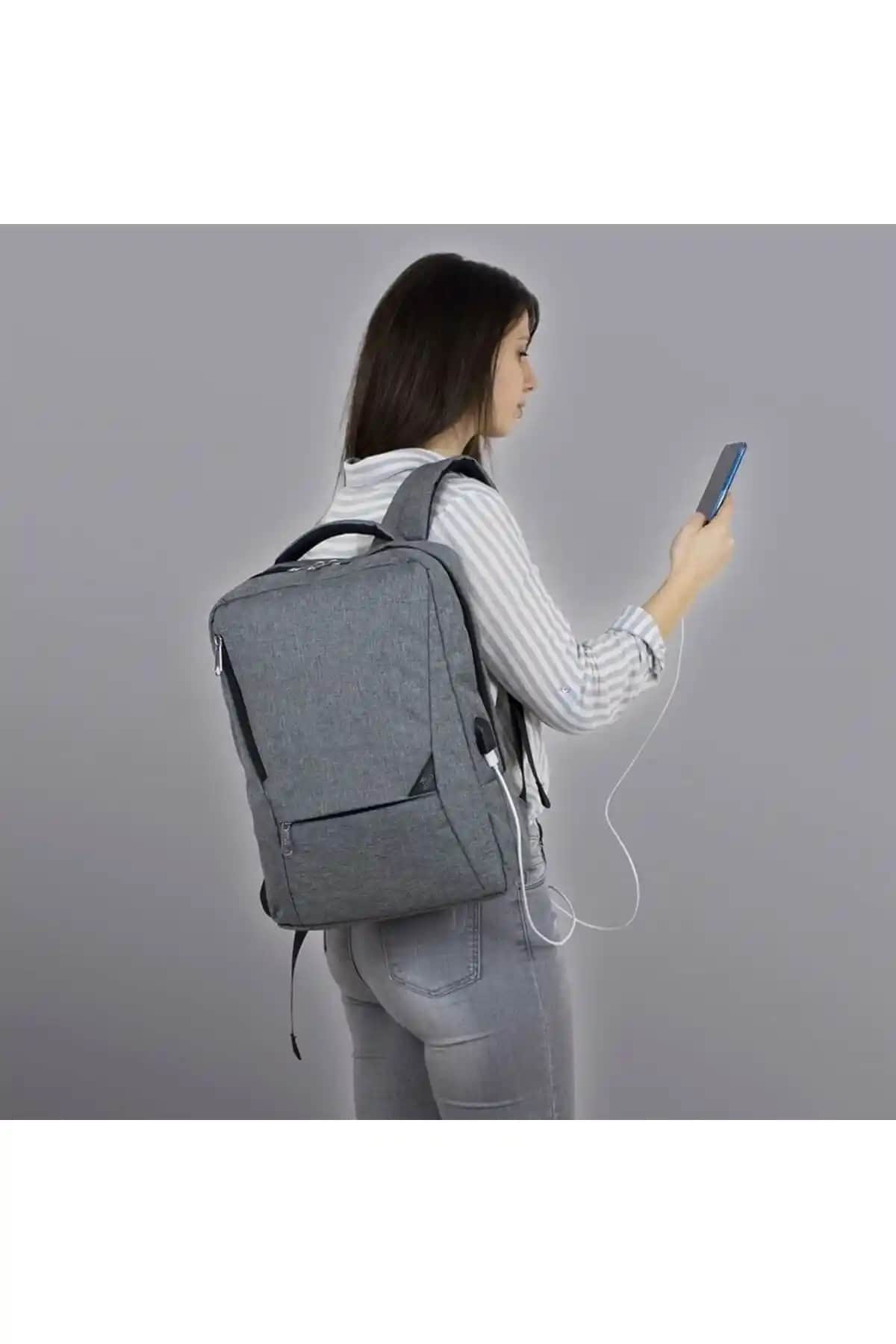 My Valice Smart Bag Active Gri Akıllı Sırt Çantası Günlük ve Seyahat Kullanımı İçin Uygun