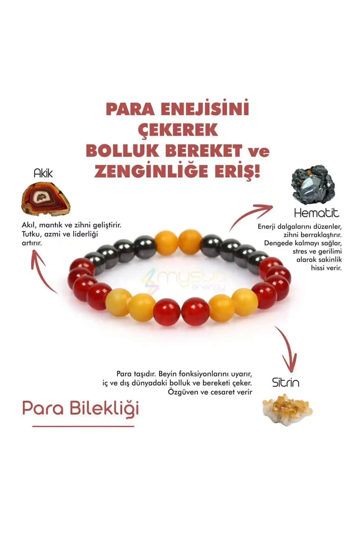 Mystic Energy Sertifikalı Para Bereket Unisex Tılsım Bilekliği Özellikleri ve Faydaları