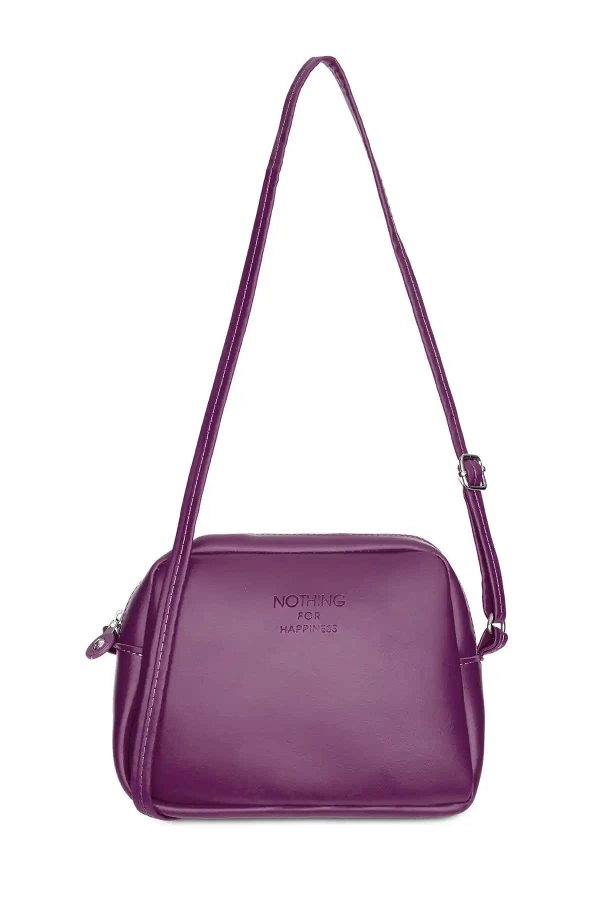 Nothing Ka<dı>n Mini Urban Çantası: Şık ve Dayanıklı Vegan Deri Günlük Çanta