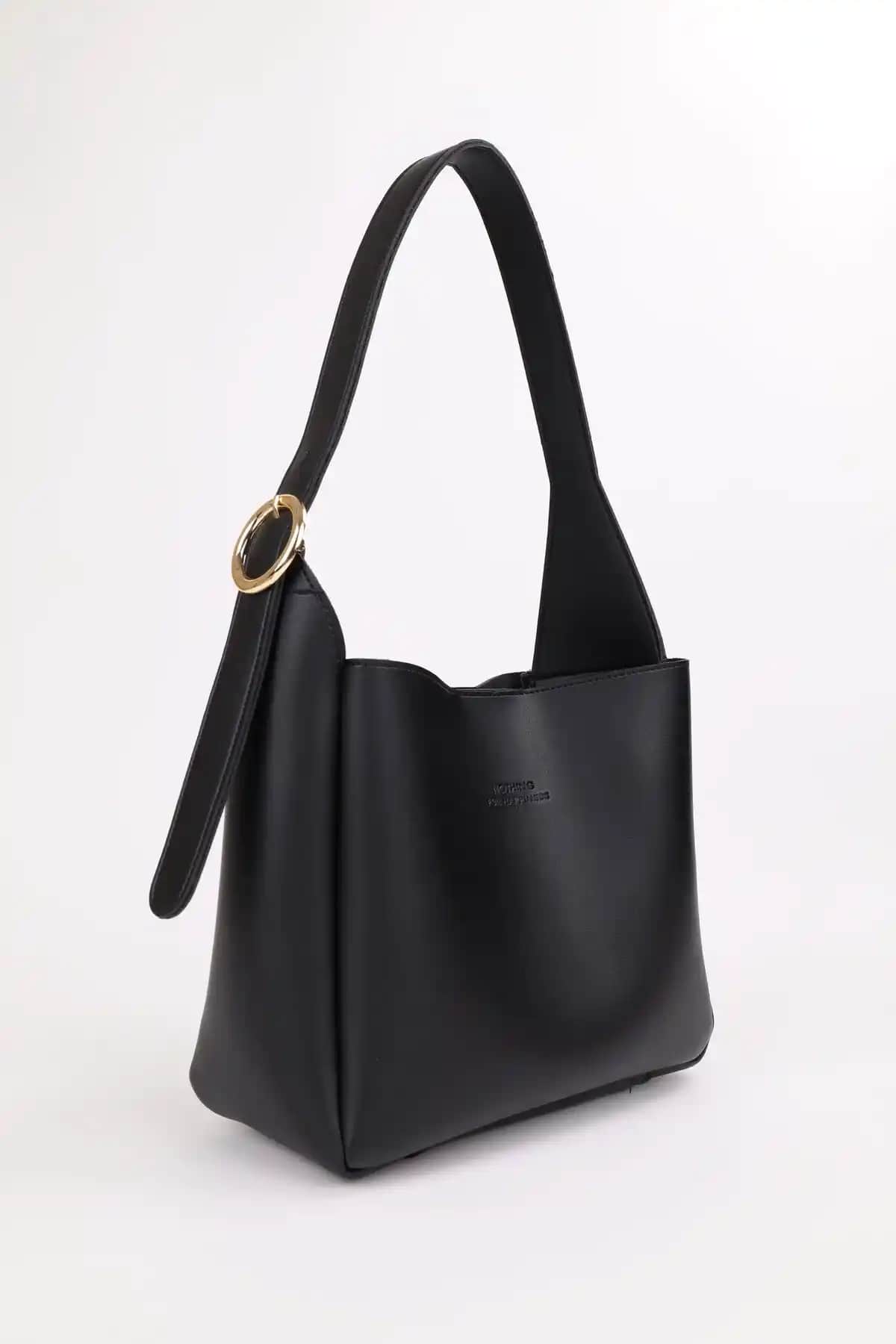 Nothing Kadın Gold Tokalı Çapraz Askılı Çanta Günlük ve Şık Kullanım İçin Uygun