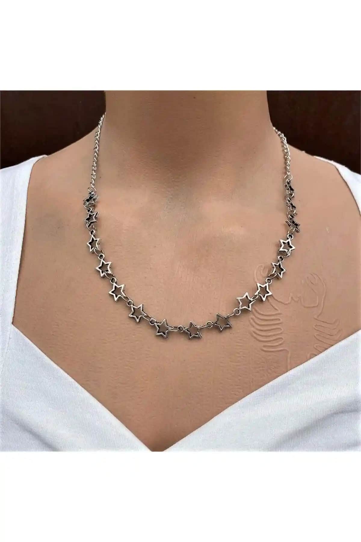 Oldskoolbutik Yeni YılDiziler Kolye Moda ve Stil İçin Modern Aksesuar