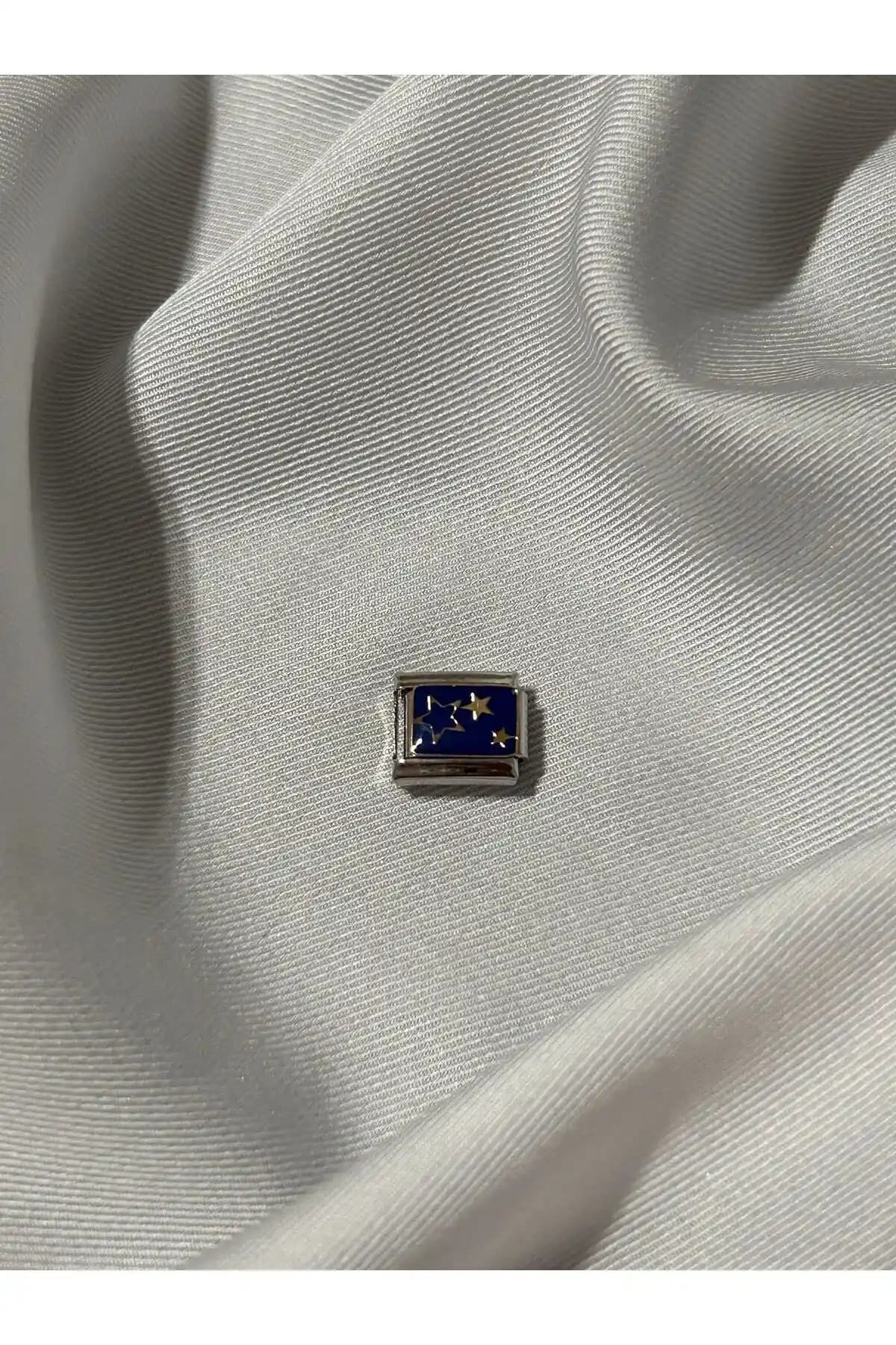 Paslanmaz Çelik Mavi Yıldızlı İtalyan Charm: Şık ve Dayanıklı Takı Seçenekleri