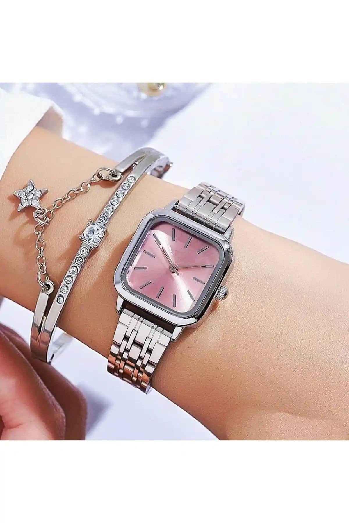 Pullmarkt Zarif Kadın Minimal Retro Kol Saati Modern ve Şık Tasarım