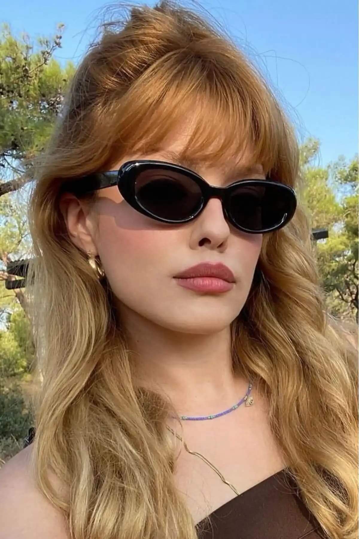 REN EYEWEAR Cat Eye Vintage Oval Güneş Gözlüğü Modern ve Retro Şıklık Sunar
