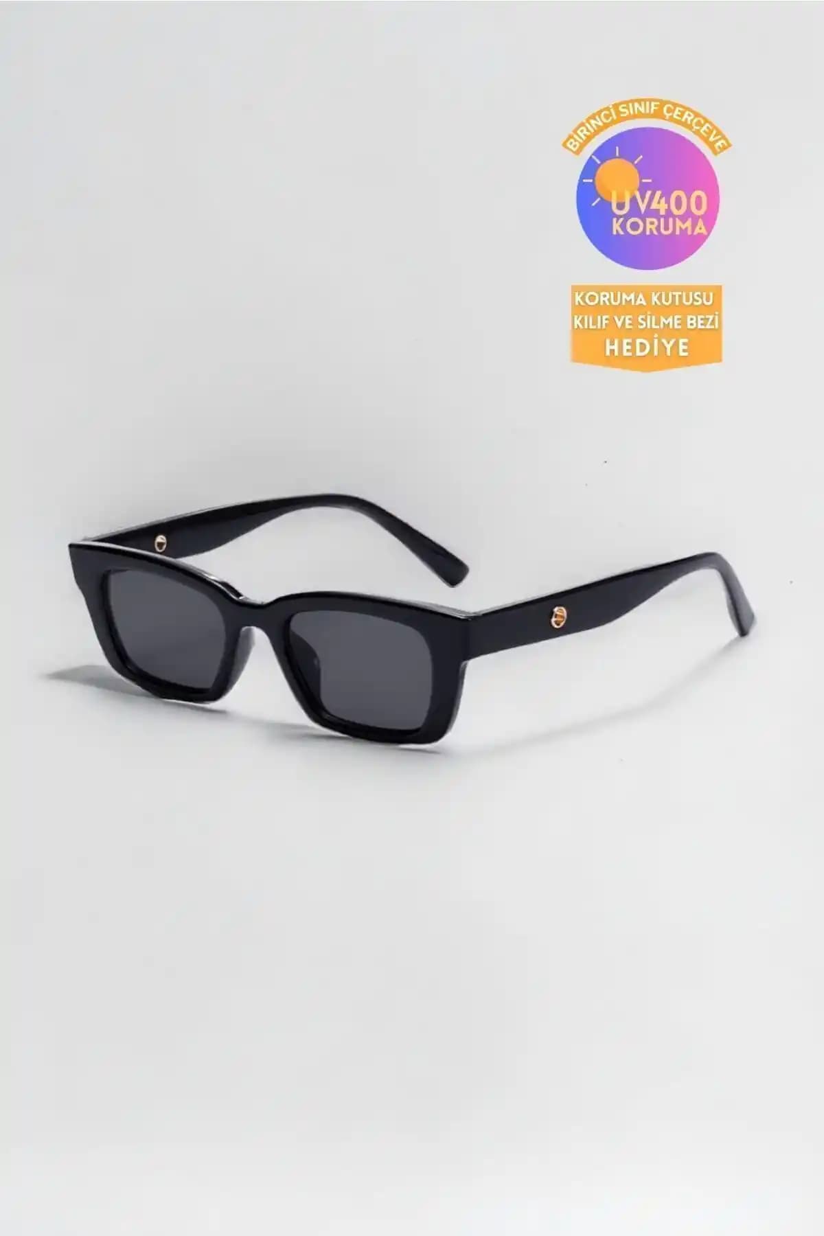REN EYEWEAR Unisex Siyah Metal Gözlük Askı Takma Güneş Gözlüğü Şıklık ve Koruma Sunar