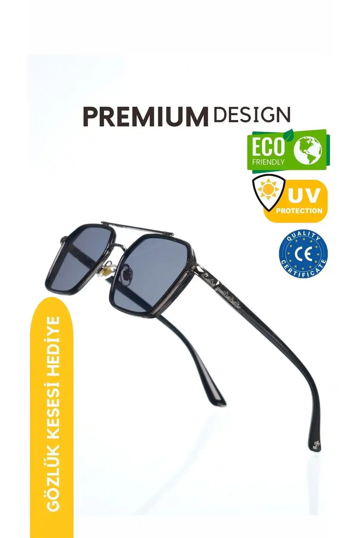 Royal Eyewear Re0039 Siyah Güneş Gözlüğü Modern ve Şık Tasarımıyla Günlük Kullanım İçin Uygun