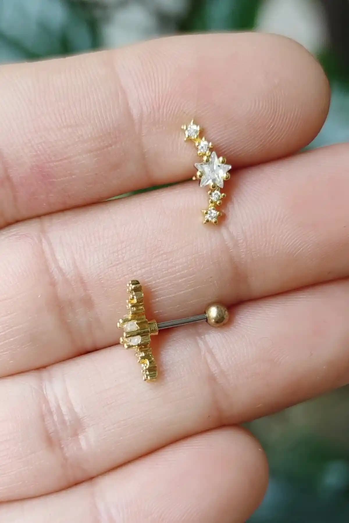 Salyangoz Cerrahi Çelik Kıkırdak Helix Piercing ile Şıklık ve Dayanıklılığı Yakalayın