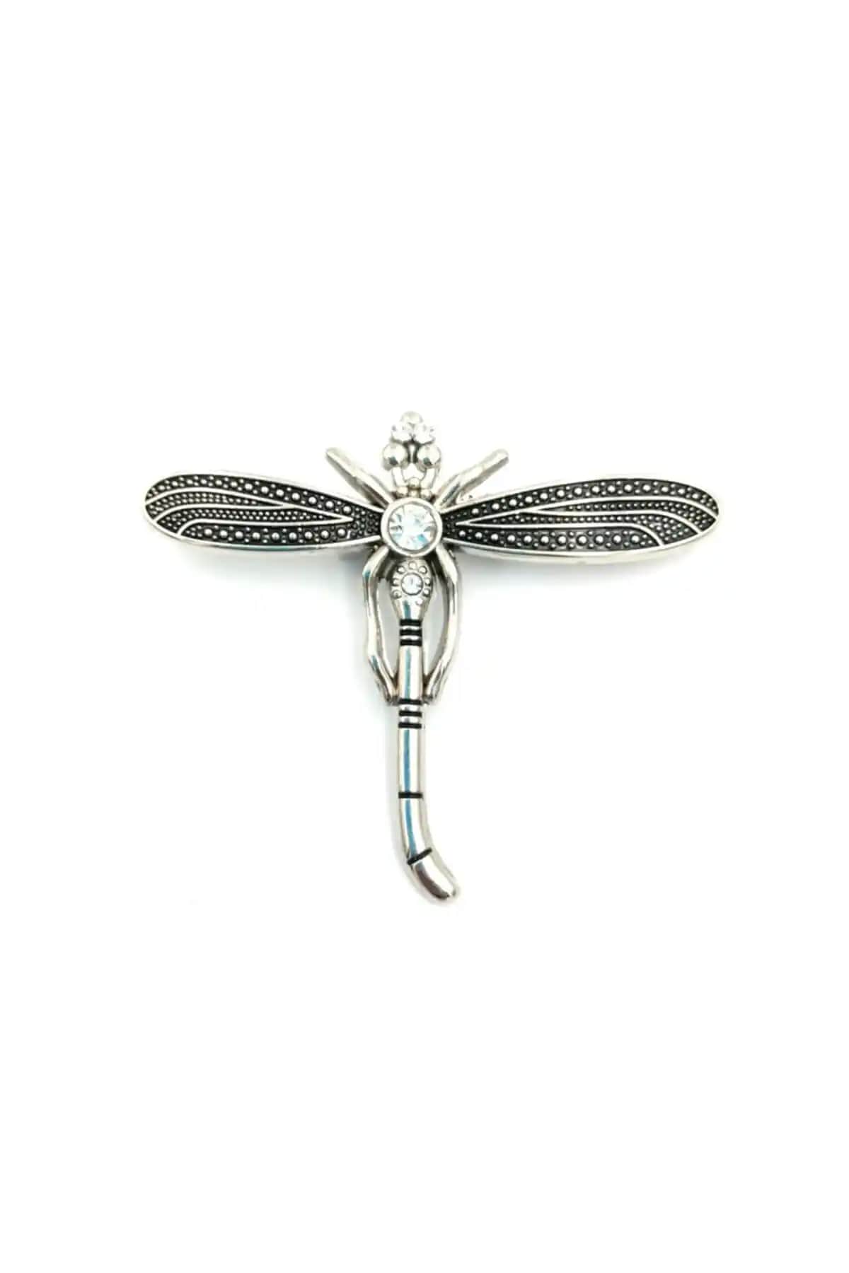 Şentürk Gü<müş> Kaplama Yusufçuk Broş: Zarif ve Dayanıklı Unisex Aksesuar