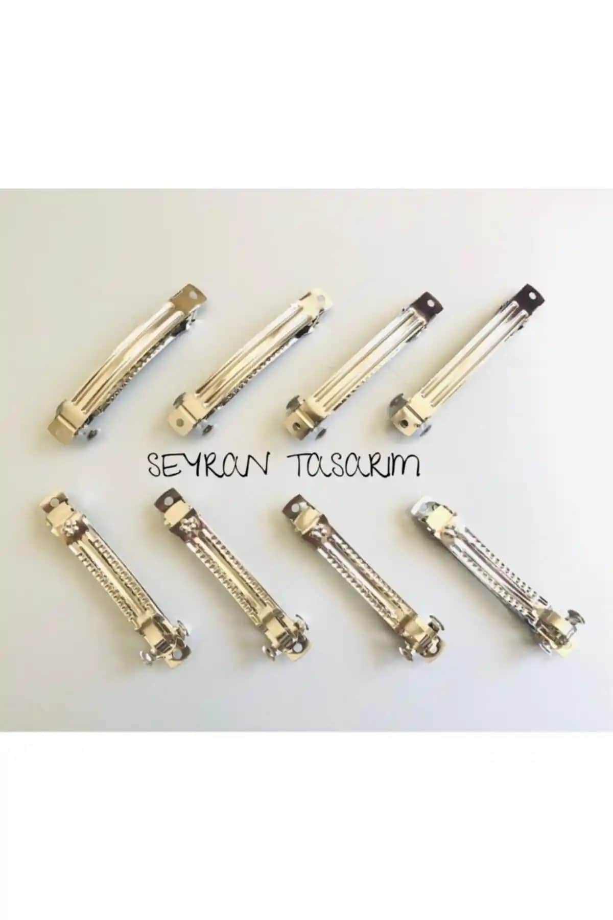 Seyranat 8 Cm Nikel Kaplama Klipsli Otomatik Saç Tokası - Dayanıklı ve Şık Tasarım