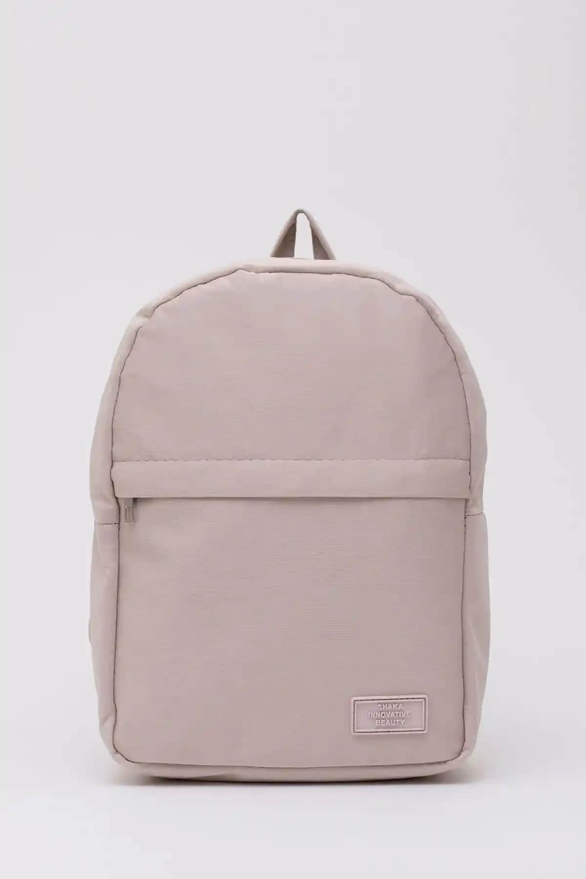 Shaka Krem Shk40 2 Bölmeli Ayarlanabilir Askılı Kanvas Sırt Çantası Günlük ve Spor Kullanımına Uygun