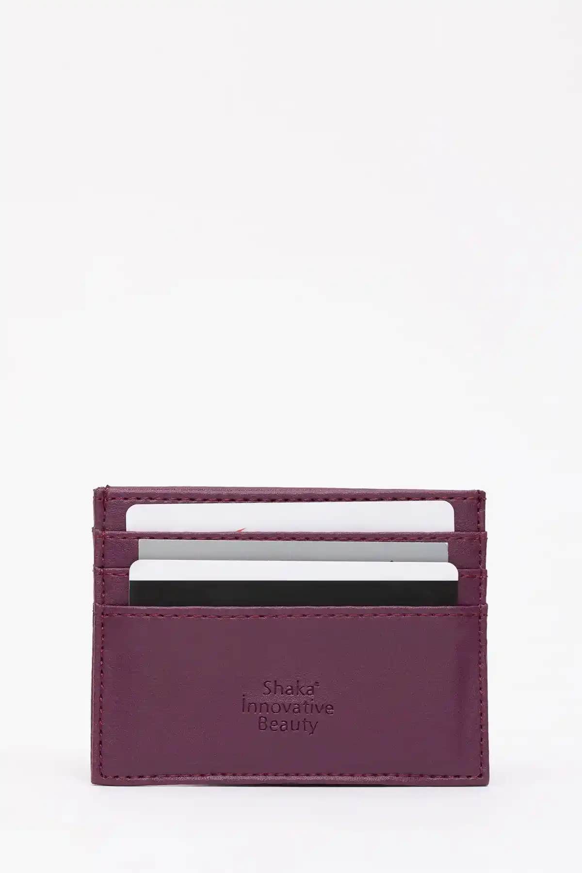 Shaka Mor SHK68 Unisex Suni Deri Kartlık: Şık ve Pratik Günlük Kullanım İçin