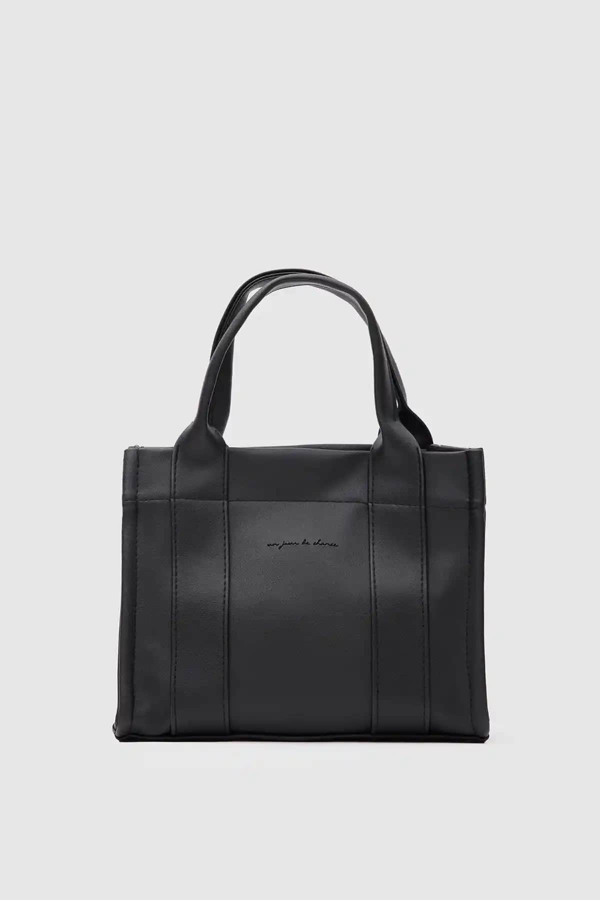 Shule Bags Bonnie Suni Deri Siyah Tote Çanta: Şıklık ve Dayanıklılığın Modern Buluşması