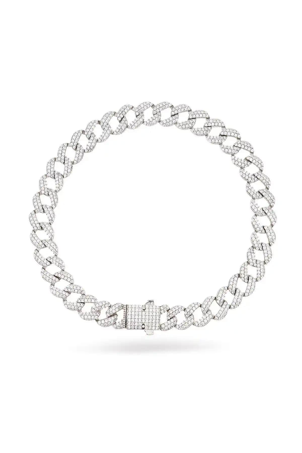 Silveranka 925 Ayar Gümüş Gurmet Zincir Bileklik: Zarif ve Dayanıklı Kadın Takısı