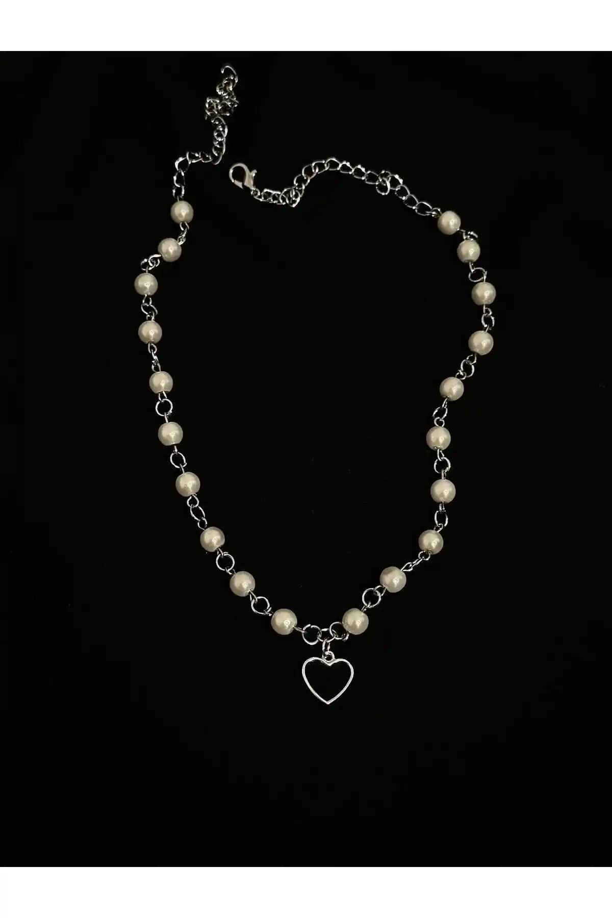 Sleyshop Krem Rengi 6mm Cam İnci Kolye: Günlük ve Özel Davetlerde Şıklık Sağlayan Aksesuar